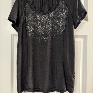 lululemon athletica Black Short Sleeve Tee